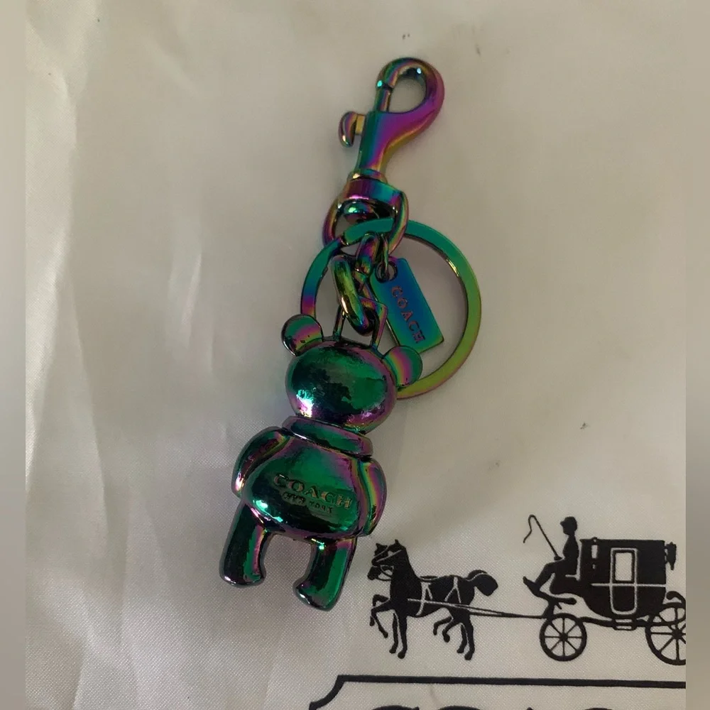 Coach Holograpic /Multicolor Bear Keychain